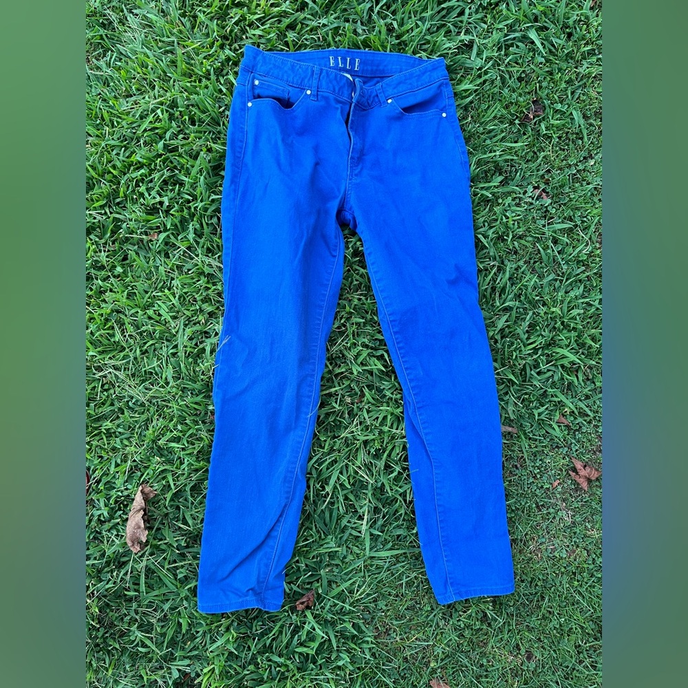 Elle Bright Blue Straight Leg Jeans